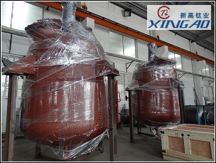 復(fù)合鈦反應(yīng)鍋，制造好驗(yàn)收結(jié)束！